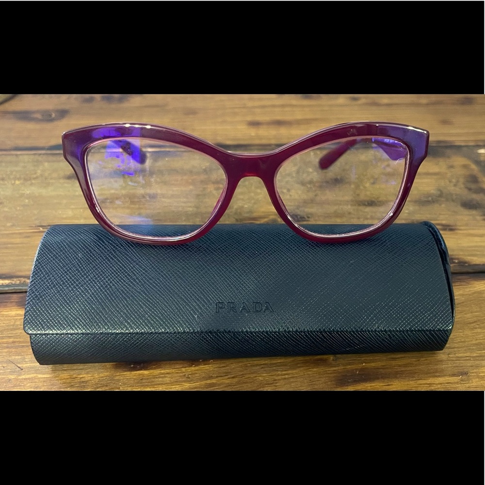 Authentic Prada Frames! Plano lenses w/ blue light blocking! Anyone can wear!